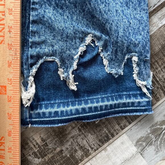 Wrangler Fender Bootcut Jeans 28x32 Double Fly Zipper Pocketless Destressed NEW - Picture 11 of 12